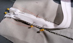 Pin zipper over seam