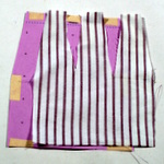 Fabric separated from pattern