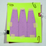 Taping pattern to paper